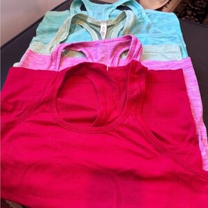 Bundle of 4 Lululemon Swiftly Racerback Tank Top
